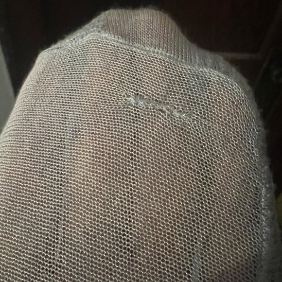 St. John sport, sheer sequin cardigan - Picture 4 of 5